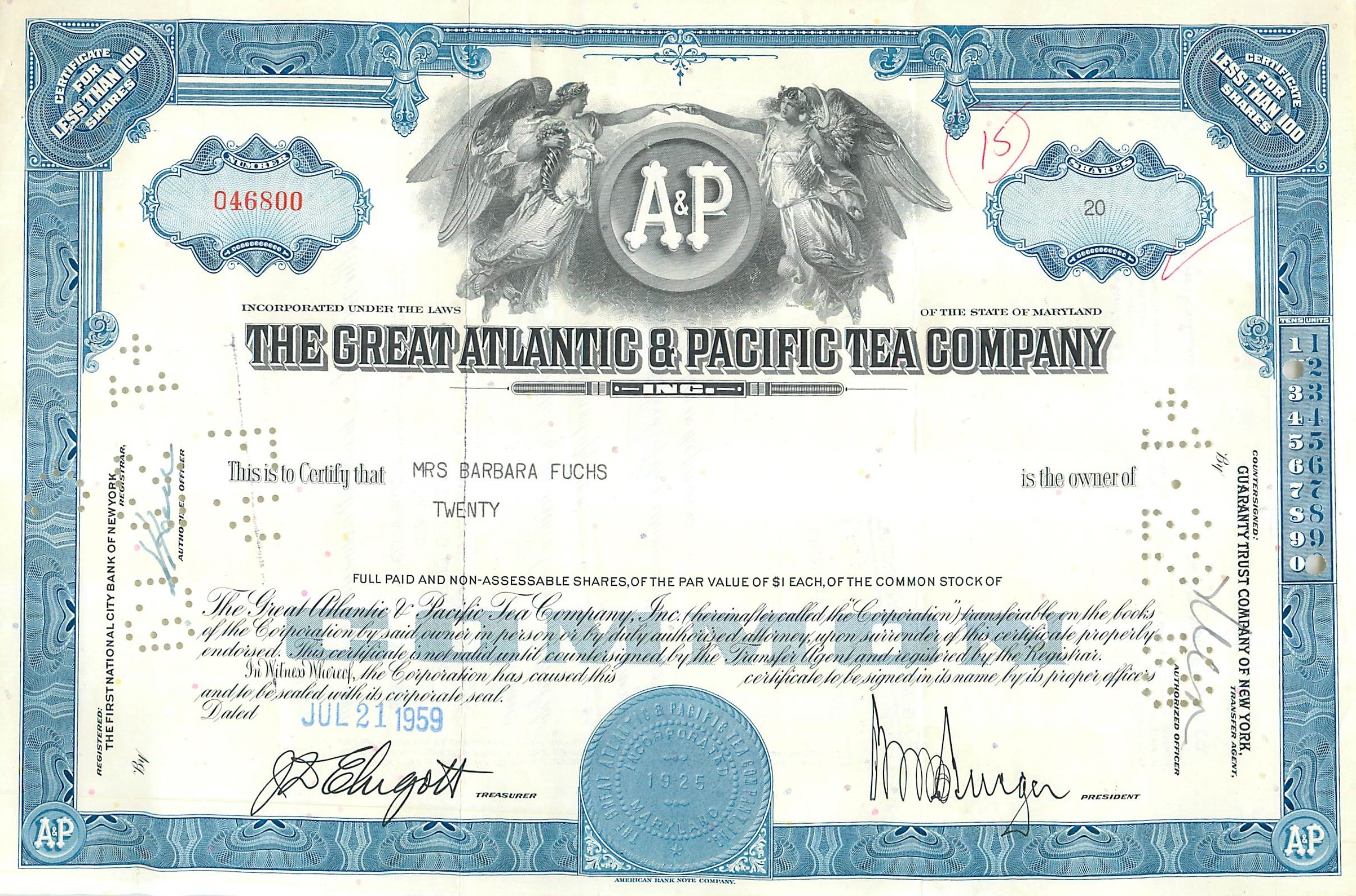 Coupon Share Action The Great Atlantic & Pacific Tea Company Ange Angel Femme