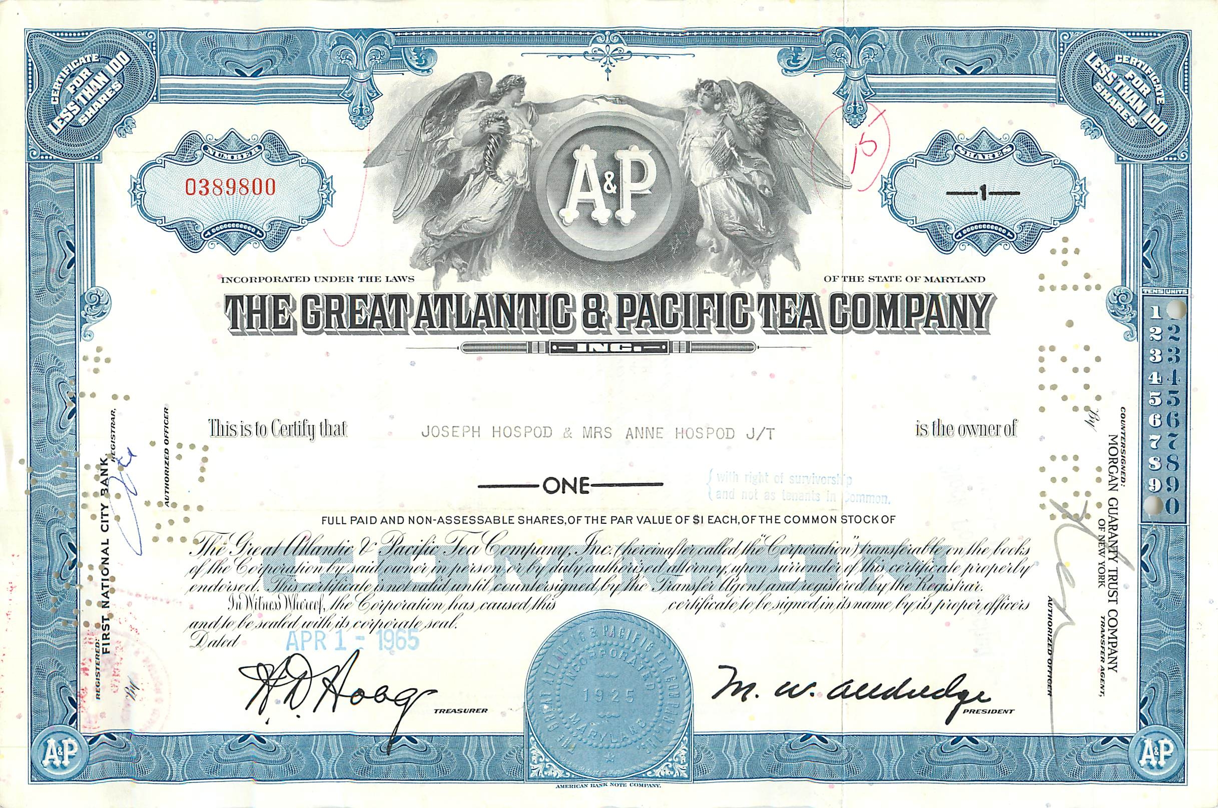 Coupon Share Action The Great Atlantic & Pacific Tea Company Ange Angel Femme