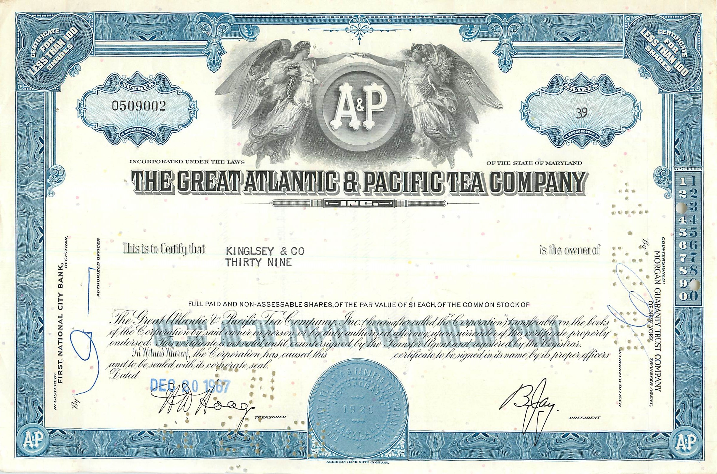 Coupon Share Action The Great Atlantic & Pacific Tea Company Ange Angel Femme