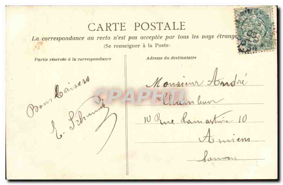 Fantaisie - Enfant - fille - Je te le donnerai pas! - Andre Chambon - CPA  — Verso