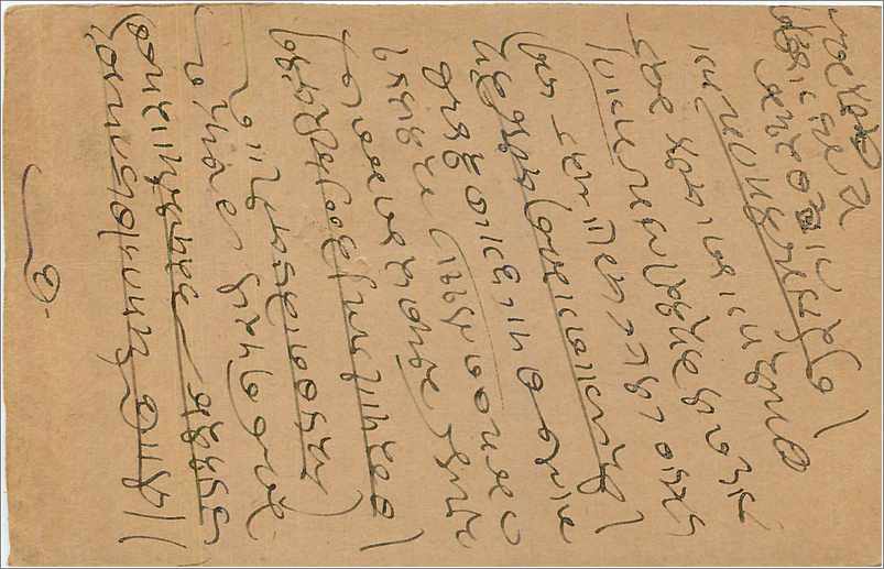 Entier Postal Postal Stationary Inde India  — Verso