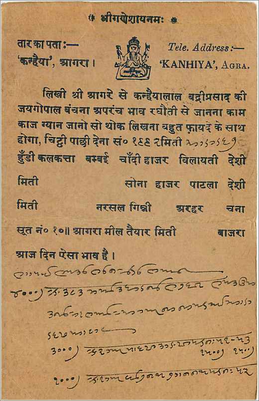 Entier Postal Postal Stationary Inde India  — Verso