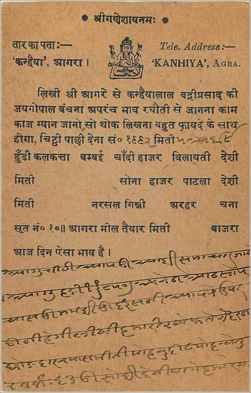 Entier Postal Postal Stationary Inde India  — Rückseite