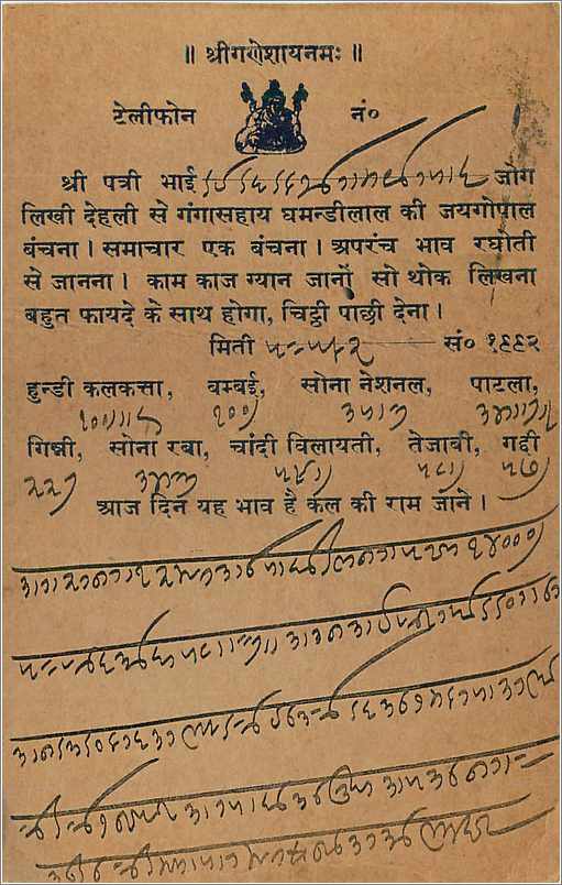 Entier Postal Postal Stationary Inde India  — Rückseite