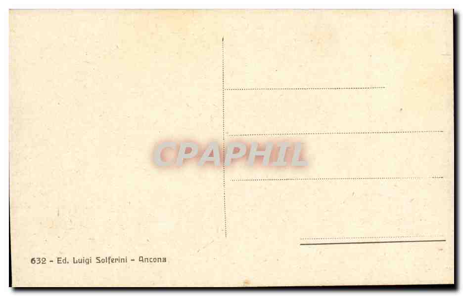 Italie - Italy - Italia - Ancona - Ancone - Palazzo Banca d'Italia visto dal mare - - CPA  — Rückseite
