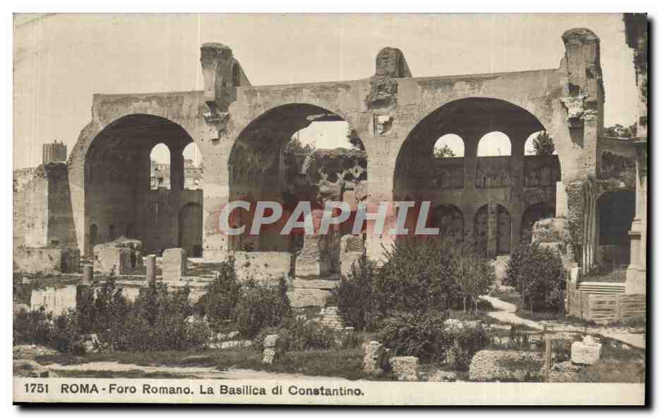 Italie - Italy - Italia - Roma - Rome - Formo Romano - La Basilica di Constantino - CPA 