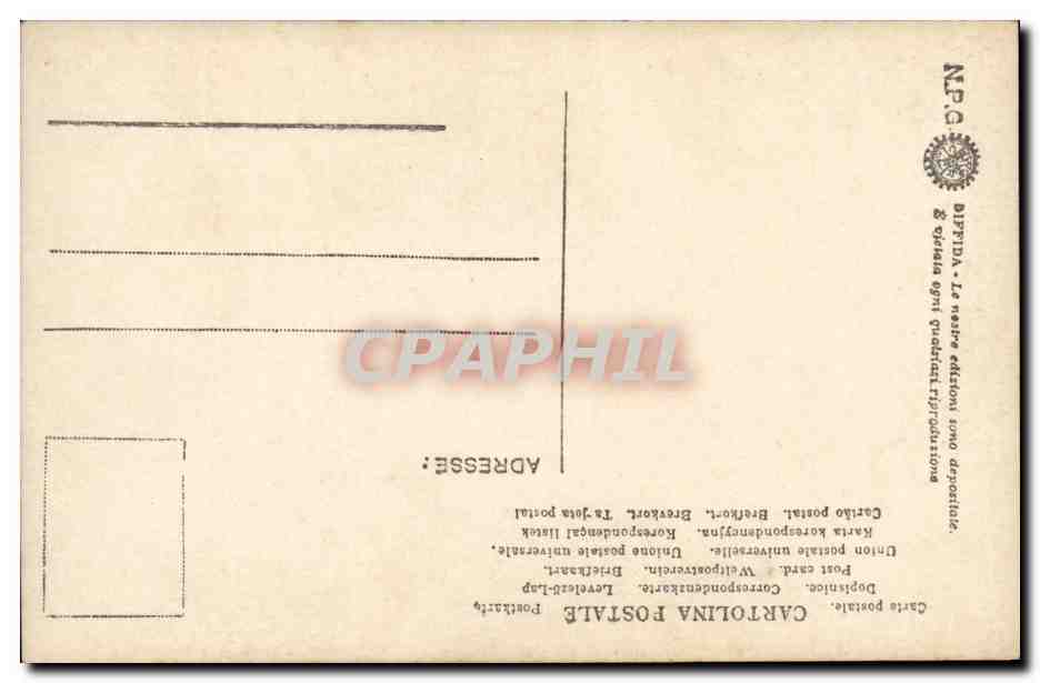 Italie - Italy - Italia - Venezia - Venice - Palma Vecchio - La Sacra Converzione - Tableau - CPA  — Rückseite