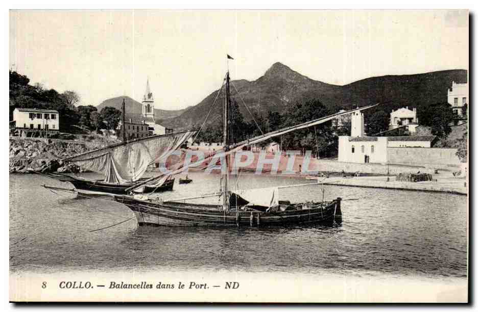 Afrique - Africa - Algerie - Algeria - Collo - Chullo - Balancelles dans le Port - bateau - CPA 