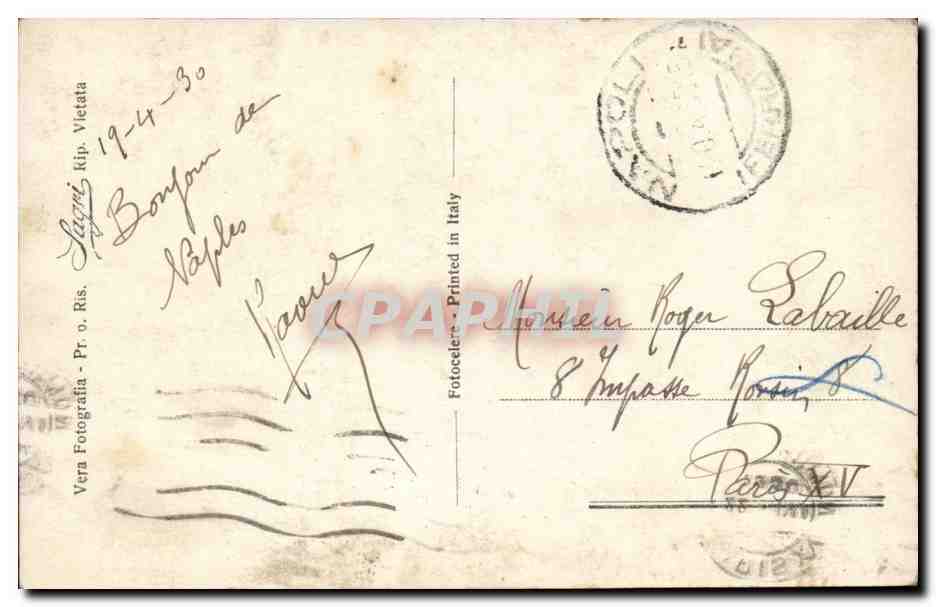 Italie - Italia - Italy - Napoli - Panorama - CPA  — Verso