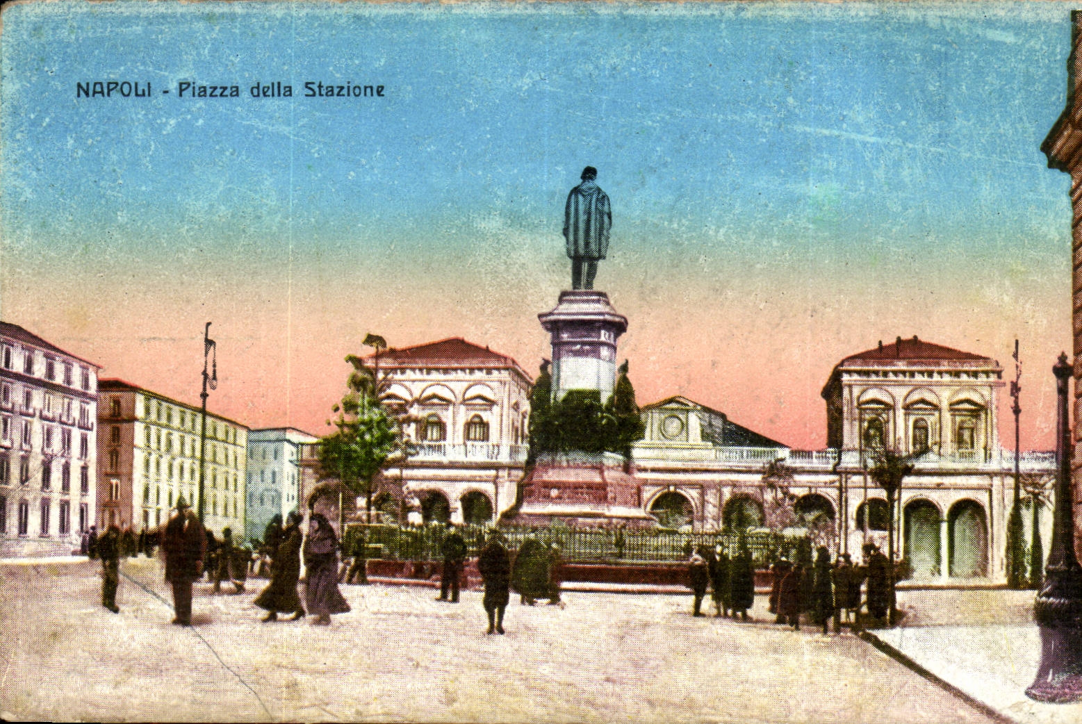 Italie - Italia - Italy - Napoli - Piazza della Stazione - CPA 