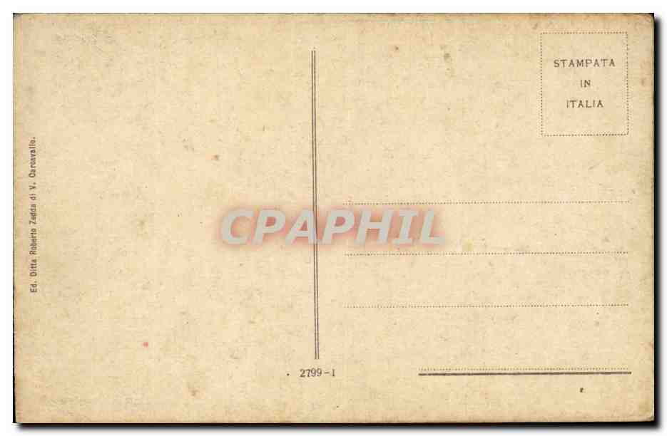 Italie - Italia - Italy - Napoli - Vesuvio in eruzione - CPA  — Rückseite