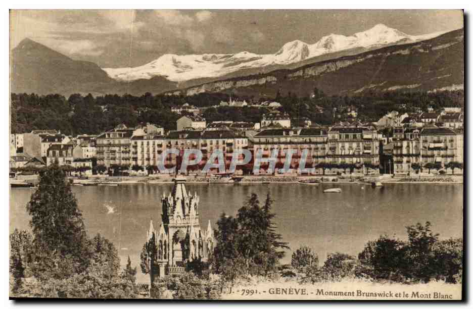 Suisse - Schweiz - Geneve - Geneva - Monument Brunswick - CPA 