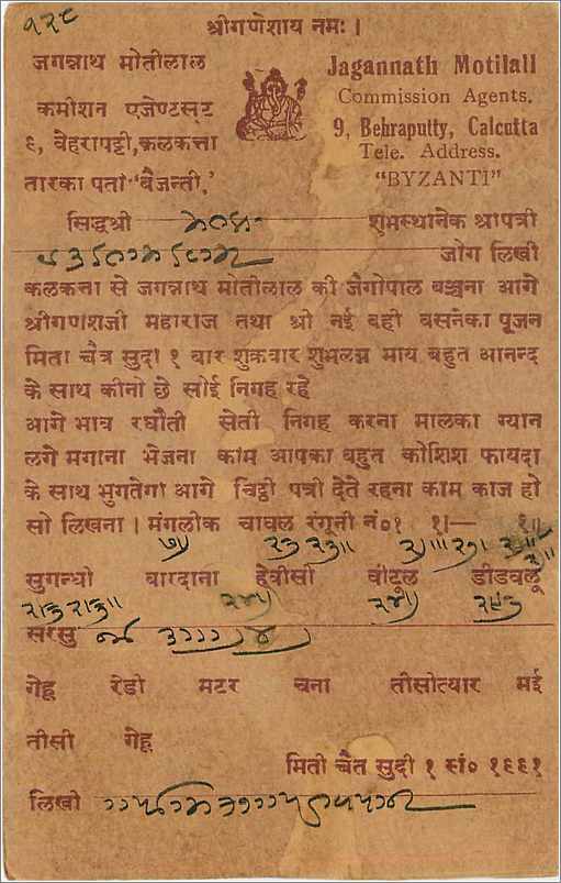 Entier Postal Postal Stationary Inde India  — Verso