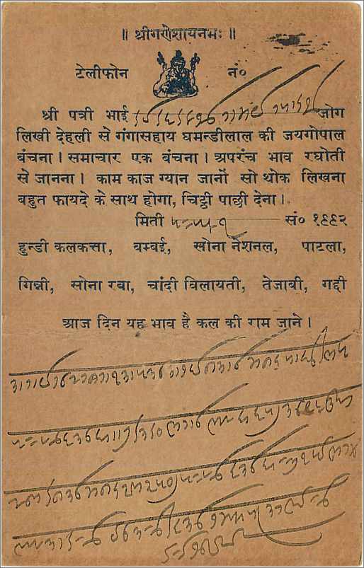 Entier Postal Postal Stationary Inde India  — Rückseite