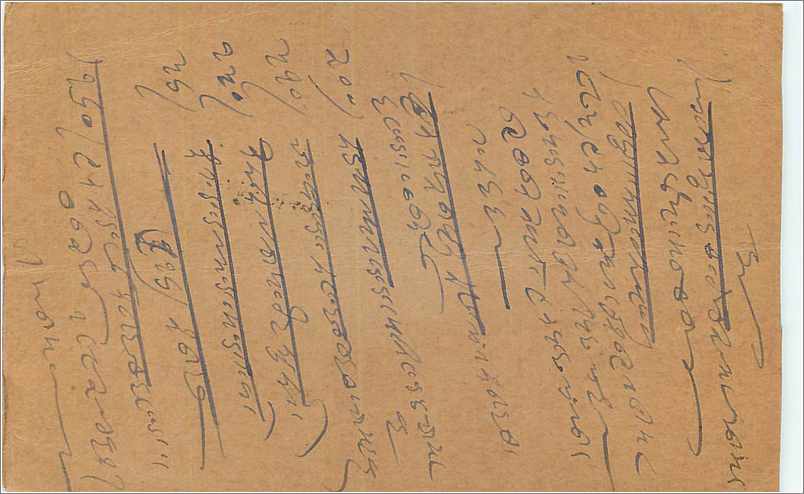 Entier Postal Postal Stationary Inde India  — Rückseite