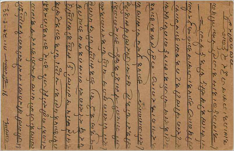 Entier Postal Postal Stationary Inde India  — Rückseite