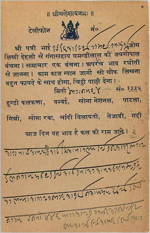 Entier Postal Postal Stationary Inde India  — Rückseite