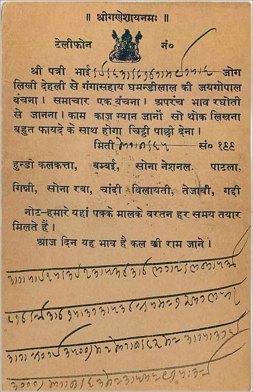 Entier Postal Postal Stationary Inde India  — Verso