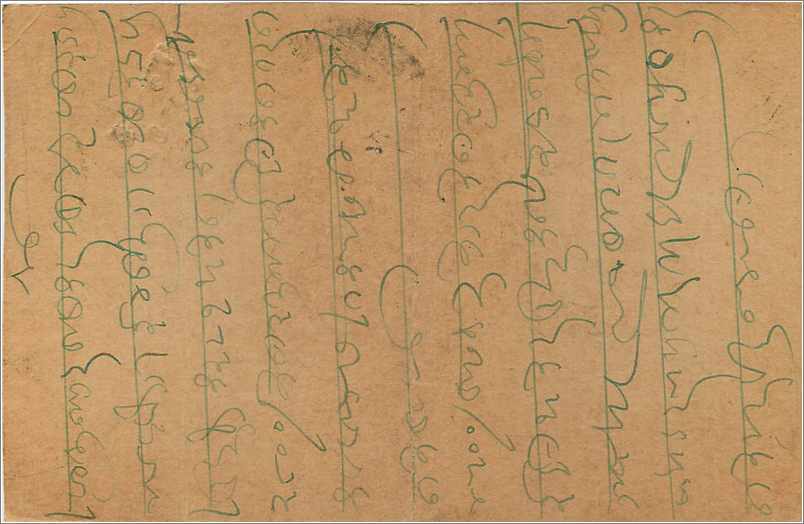 Entier Postal Postal Stationary Inde India Kalbadevi — Rückseite