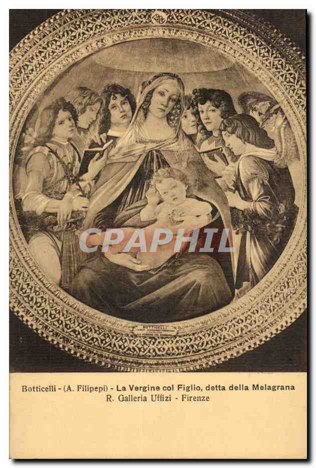 Italie - Italia - Italy - Firenze - Florence - Botticelli - La Vergina - CPA 