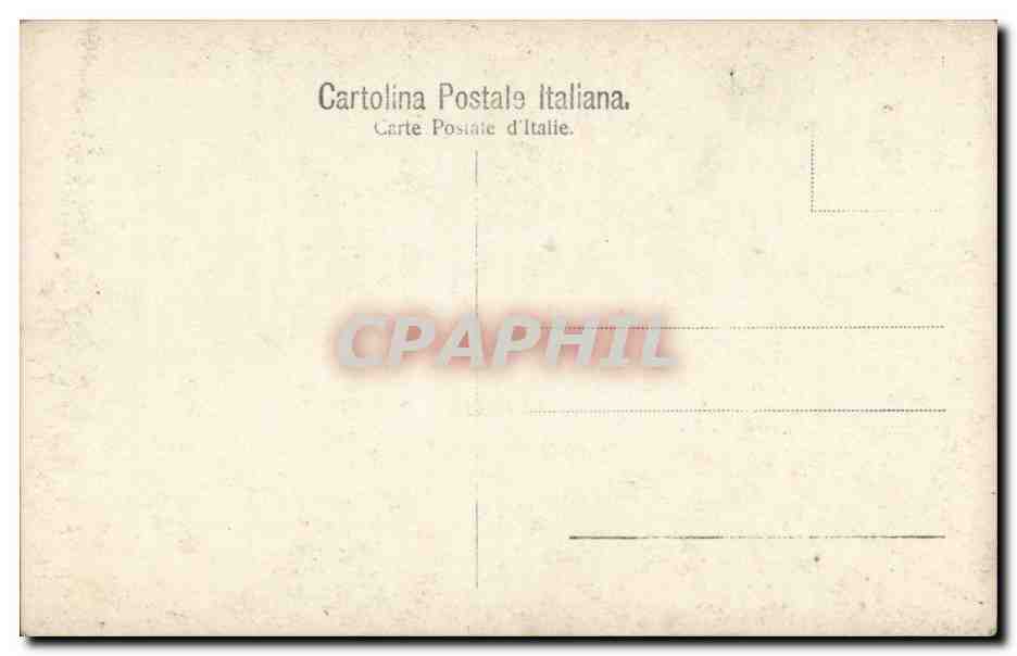 Italie - Italia - Italy - cartolina postale italiano CPA  — Rückseite