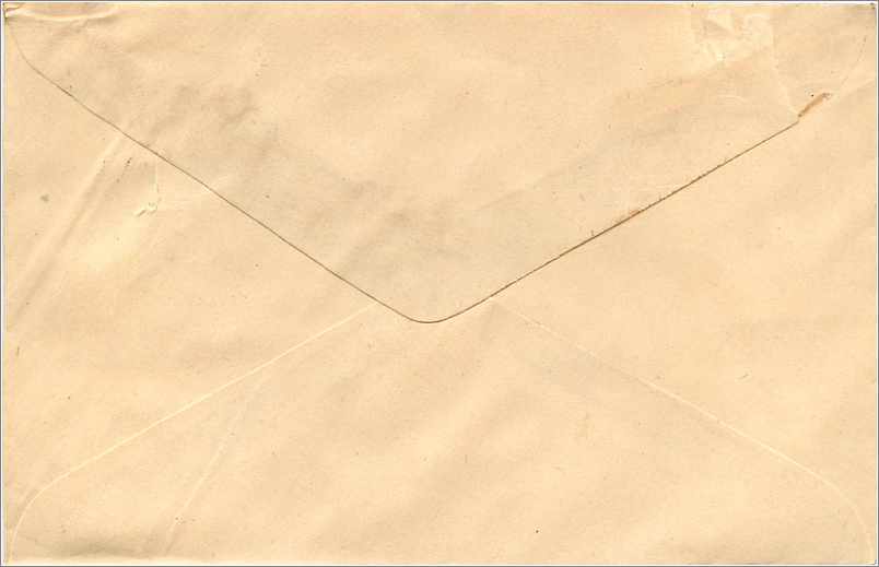 Umschlag an Mittal Stamp Co. — Sardarshah, Indien — Rückseite