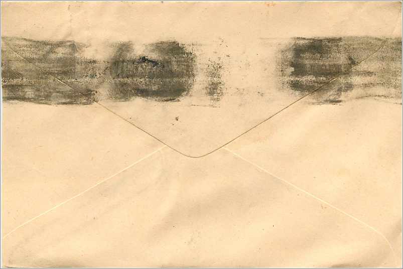 Ansichtskarte an M/s Mittal Stamp Co. in Jarpur — 100-Rupien-Stempel und Nucleate-Poststempel, 1993 — Rückseite