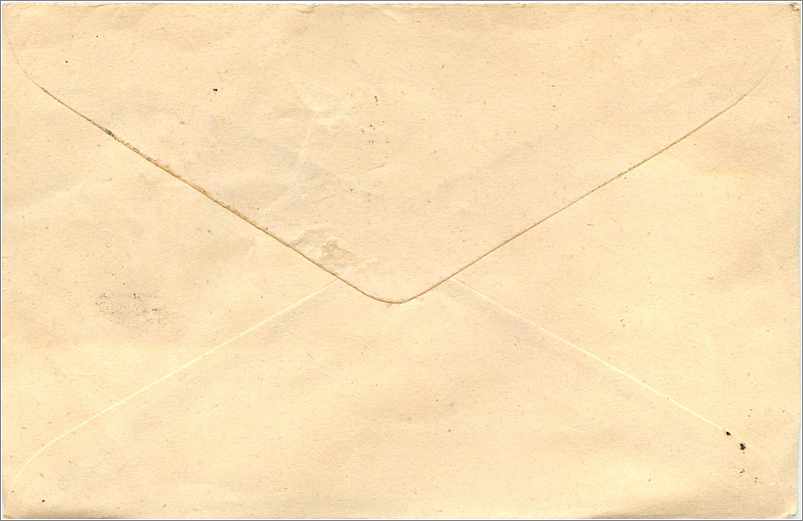 Postkarte an die Mittal Stamp Co. in Jaipur — Gandhi-Stempel und Kupferstempel 'FIRST COU' — Indien — Rückseite