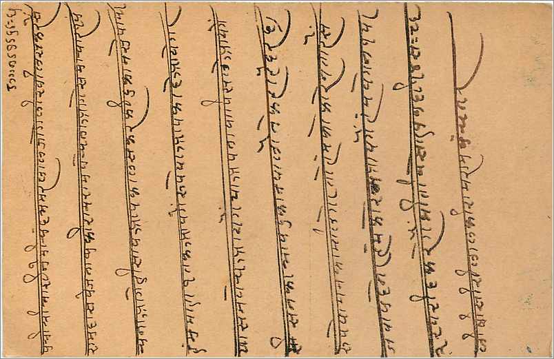 Entier Postal Postal Stationary Inde India Gwalior — Verso