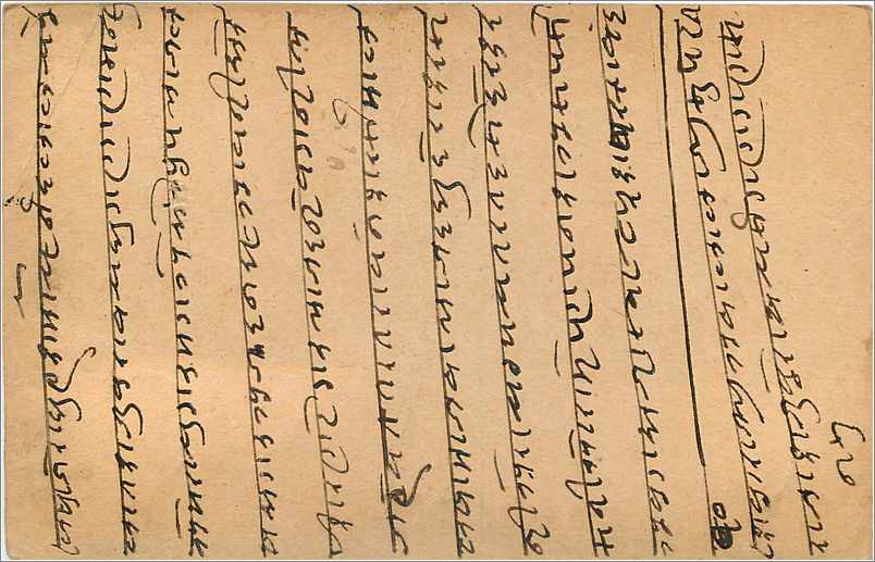 Entier Postal Postal Stationary Inde India Gwalior — Verso