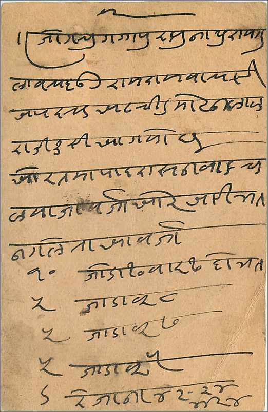 Entier Postal Postal Stationary Inde India Gwalior — Verso