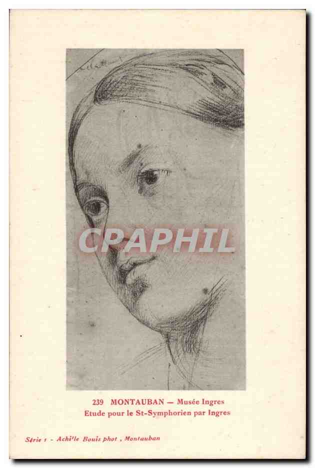 CPA Montauban Musee Ingres Etude pour le St Symphorien par Ingres