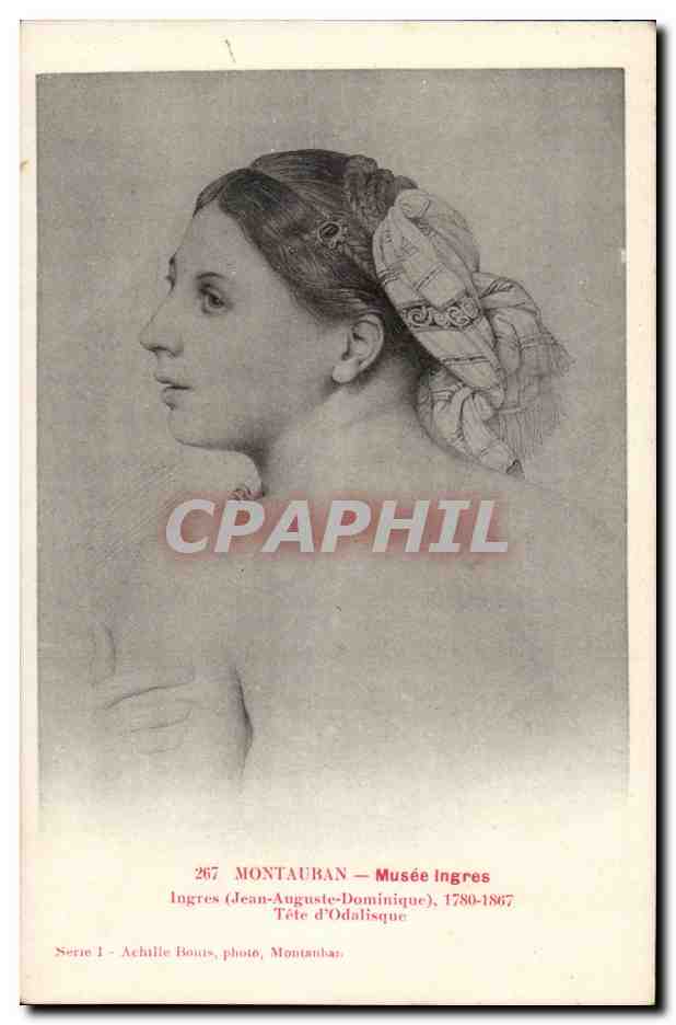 CPA Montauban Musee Ingres Tete d'odalisque