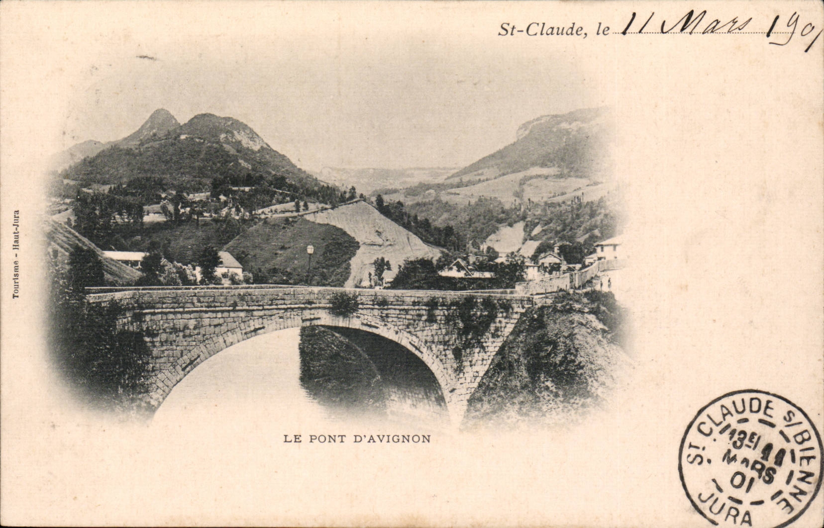 Le Pont d'Avignon — Tourisme - Haut-Jura — éditeur inconnu, n° de série non visible