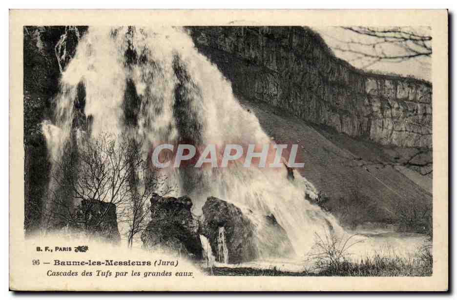 Baume les Messieurs - Cascades des Tufs par les grandes eaux - CPA 
