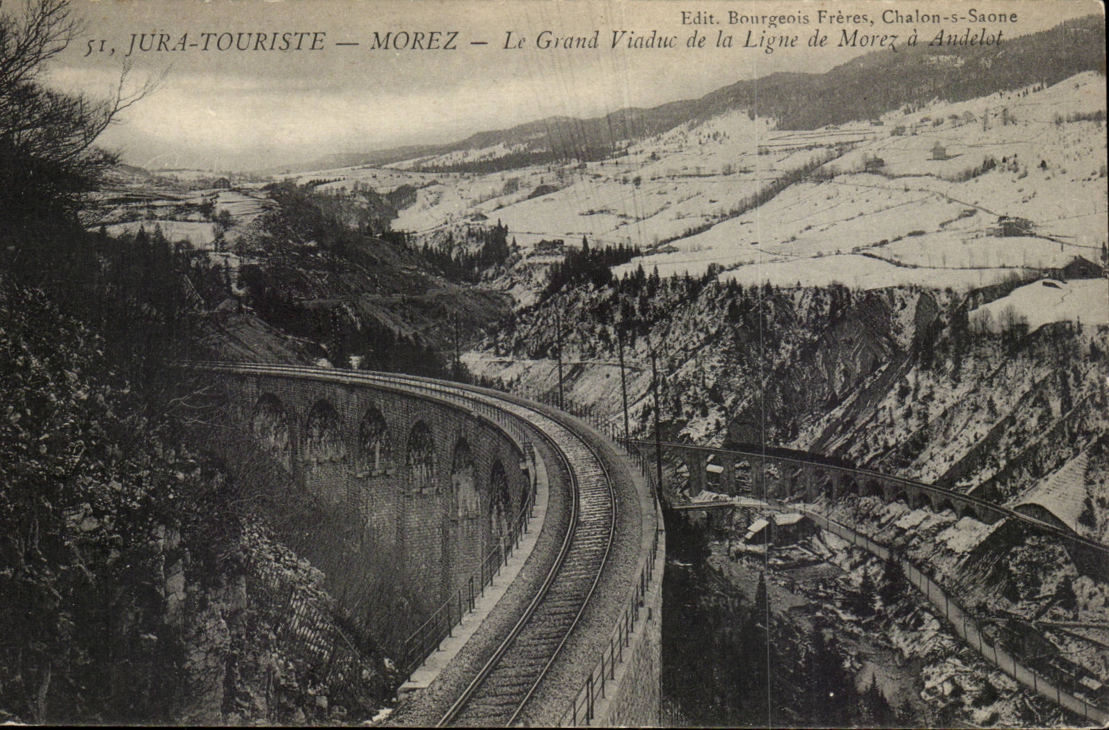 Morez - Le Grand Viaduc de la Ligne de Morez a Audelot - CPA 