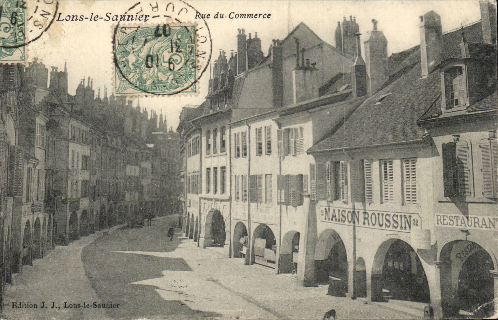 Lons-le-Saunier — Rue du Commerce — Edición J. J., Lons-le-Saunier