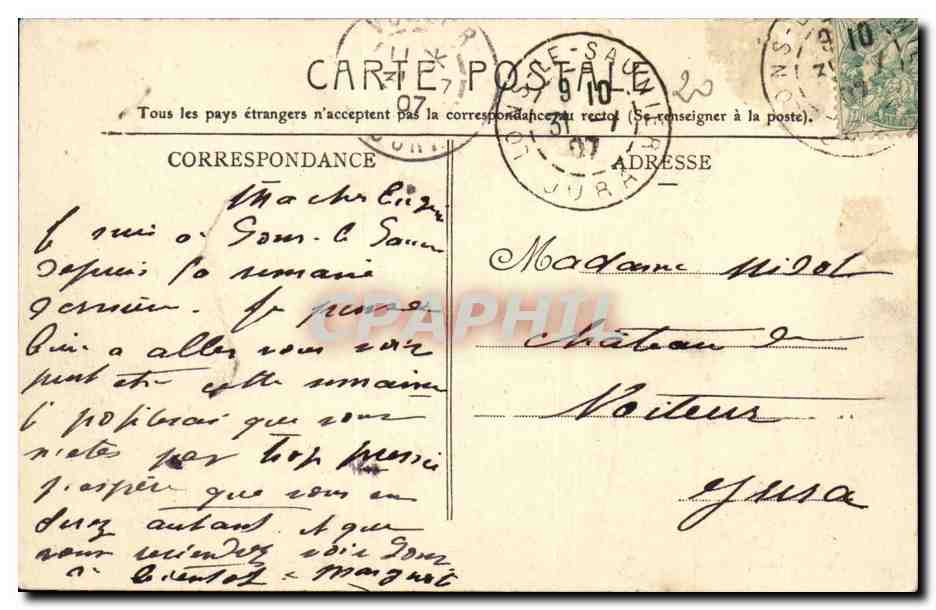 Lons-le-Saunier — Rue du Commerce — Edición J. J., Lons-le-Saunier — Reverso