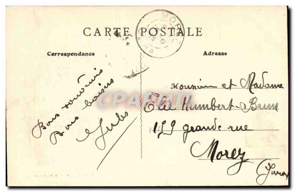 Lons-le-Saunier (Jura) — Das Theater und Rue des Cordeliers — B.F. PARIS — Rückseite