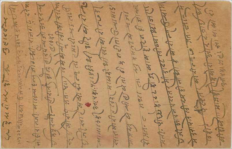 Entier Postal Postal Stationary Inde India Gwalior — Rückseite