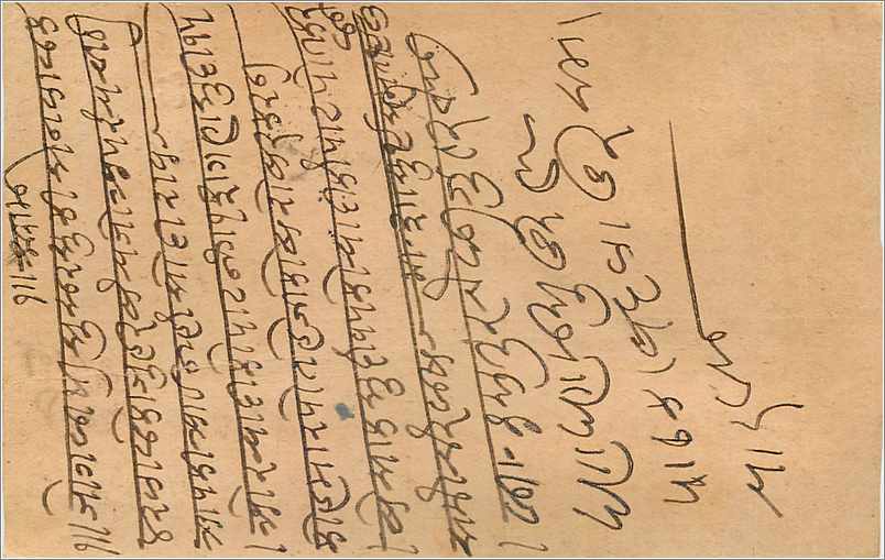 Entier Postal Postal Stationary Inde India Gwalior — Rückseite