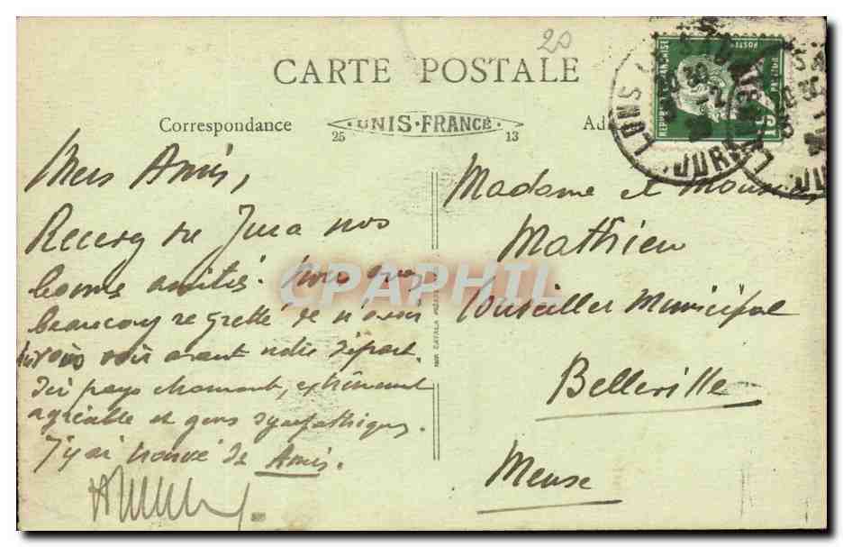 Lons le Saunier - Place de la Liberte - CPA  — Rückseite