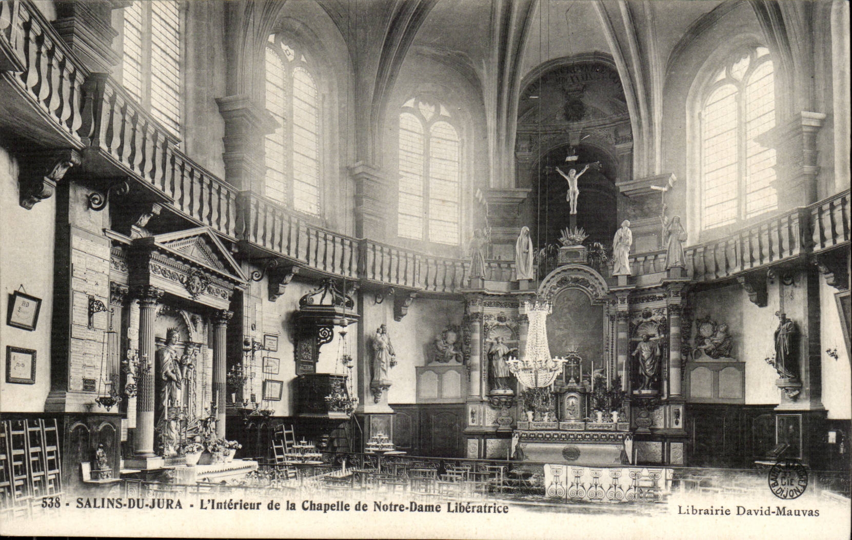 Salins-du-Jura — Innere der Kapelle Notre-Dame Libératrice — Librairie David-Mauvas n°538