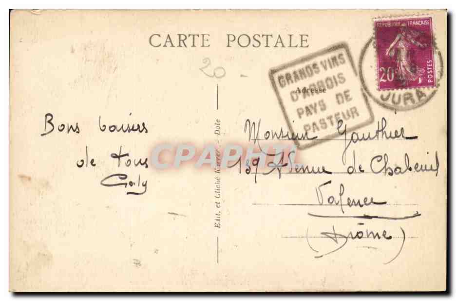 Arbois — Place de la Liberté — Jura Pittoresque 72 — Reverso