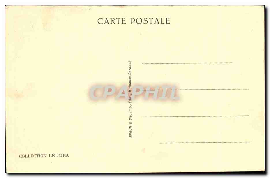 Baume les Dames - Belevedere du Chatard CPA  — Rückseite