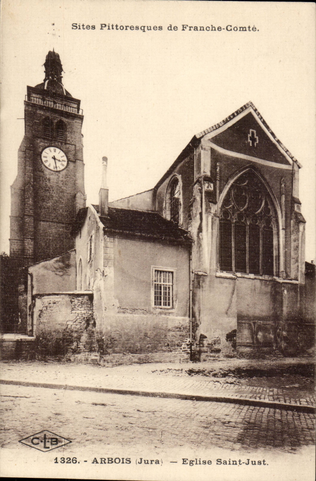 Arbois (Jura) — Église Saint-Just — Sites Pittoresques de Franche-Comté.