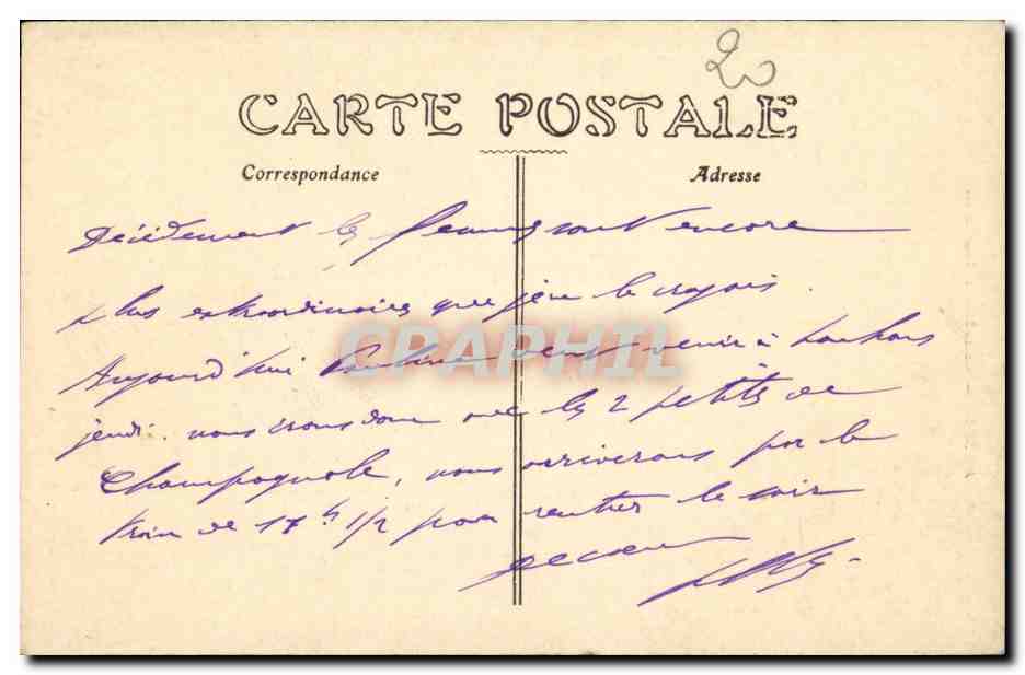 Arbois — Cascade des Boucheries — Édition des Galeries Modernes — Rückseite