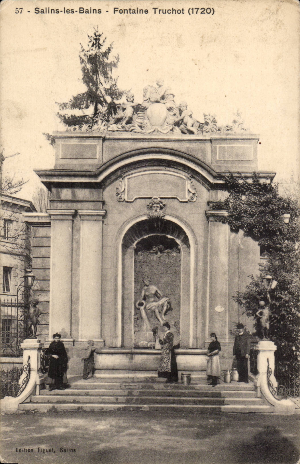 Salins-les-Bains - Fontaine Truchot (1720) — Édition Figuelet, Salins