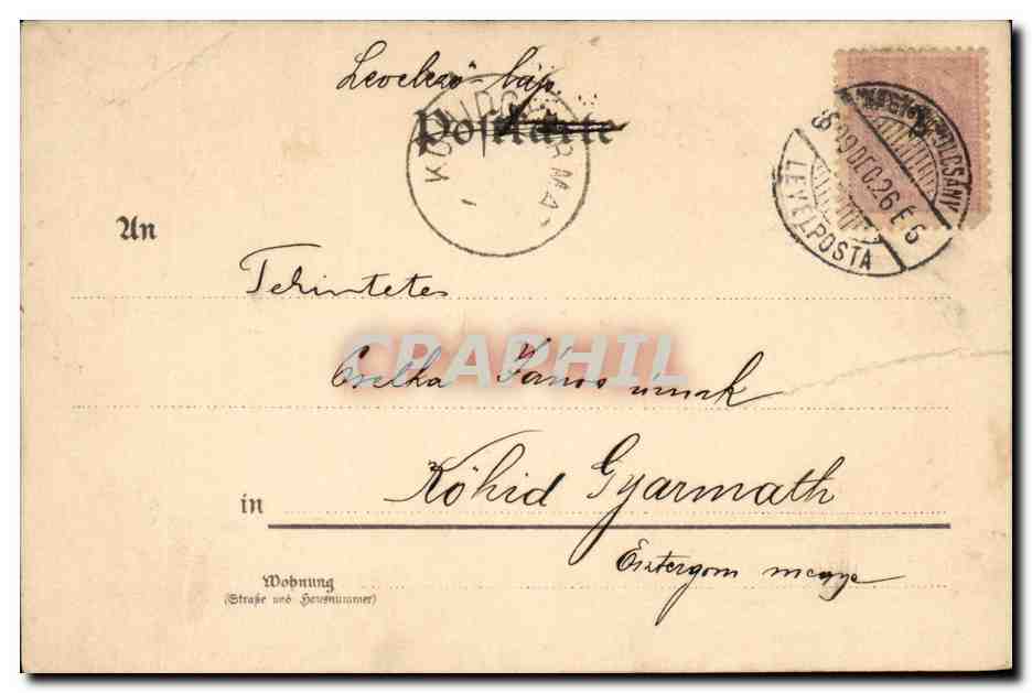 Ange - Angel - Engel - Village scene - CPA (carte hongroise Hungary Hongrie) — Rückseite