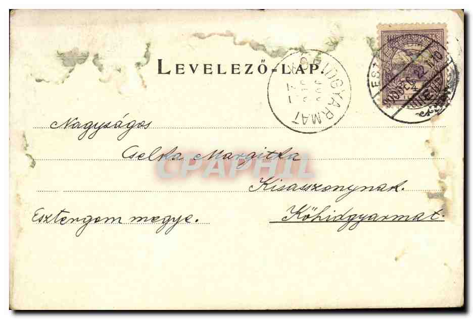 Ange - Angel - Engel - Floating beautiful angel - CPA (carte hongroise Hungary Hongrie) — Rückseite
